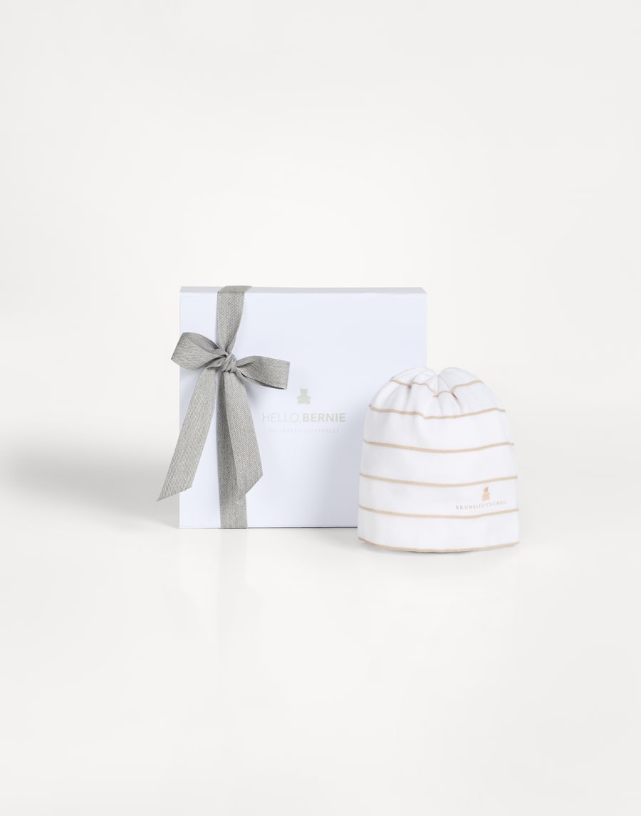 Шапка Baby Bernie из трикотажа Коричневый Малыши - Brunello Cucinelli