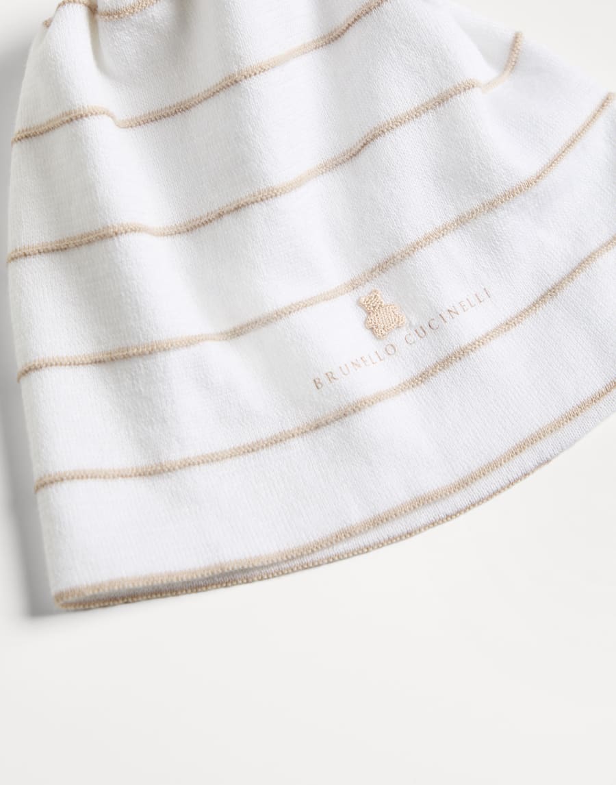 Шапка Baby Bernie из трикотажа Коричневый Малыши - Brunello Cucinelli