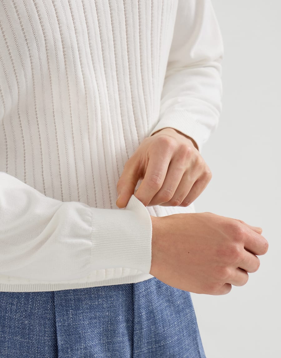 Maglia in cotone Panama Uomo - Brunello Cucinelli