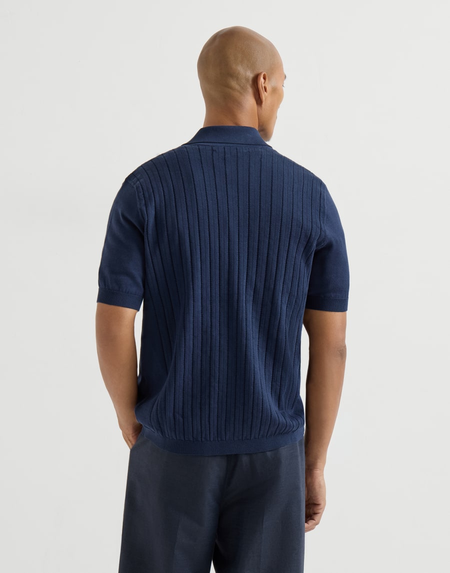 Camicia in maglia Blu Navy Uomo - Brunello Cucinelli