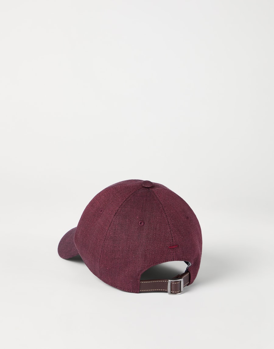 Chevron Baseball cap Cherry Man - Brunello Cucinelli