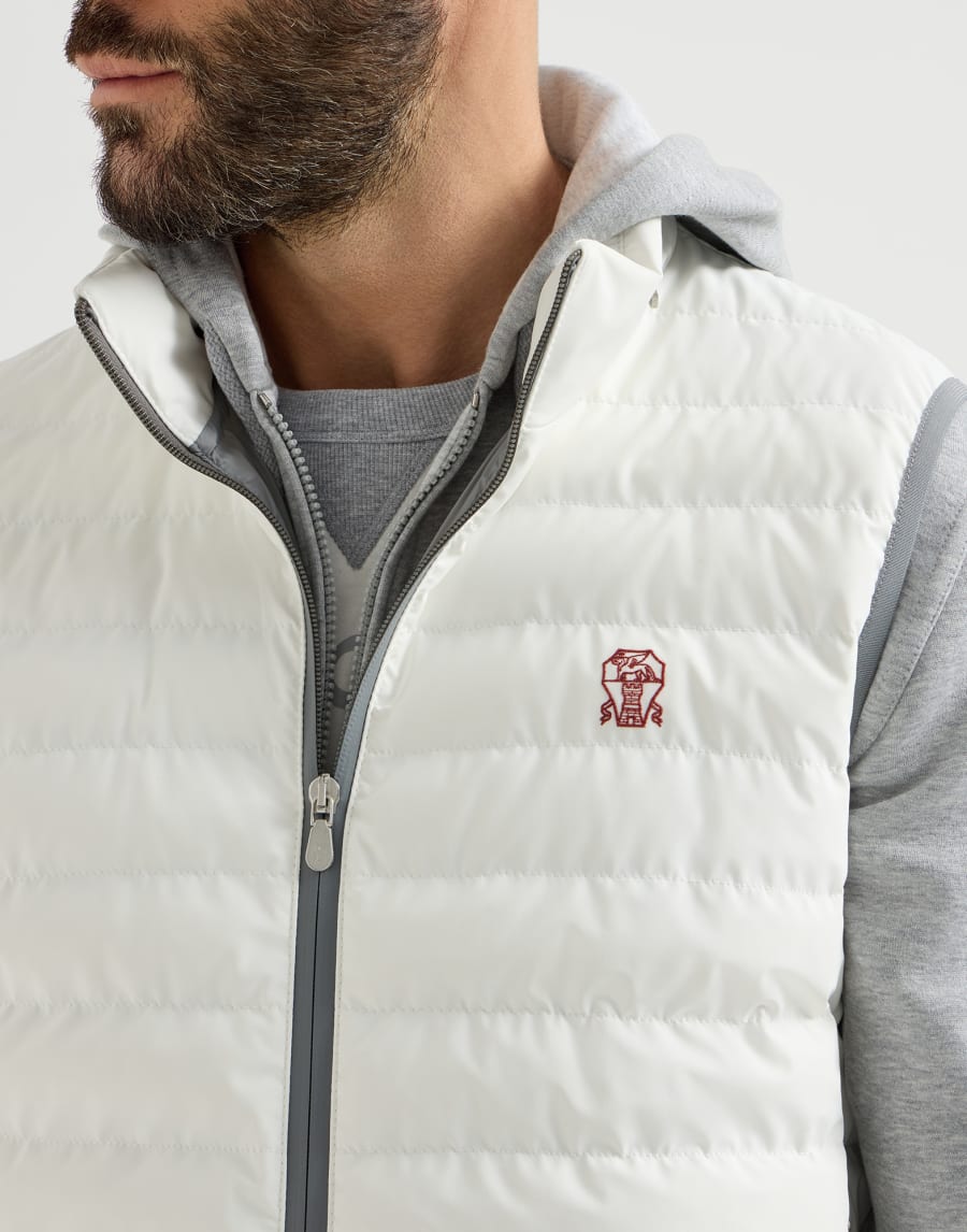 Daunenweste aus Nylon Off-White Herren - Brunello Cucinelli