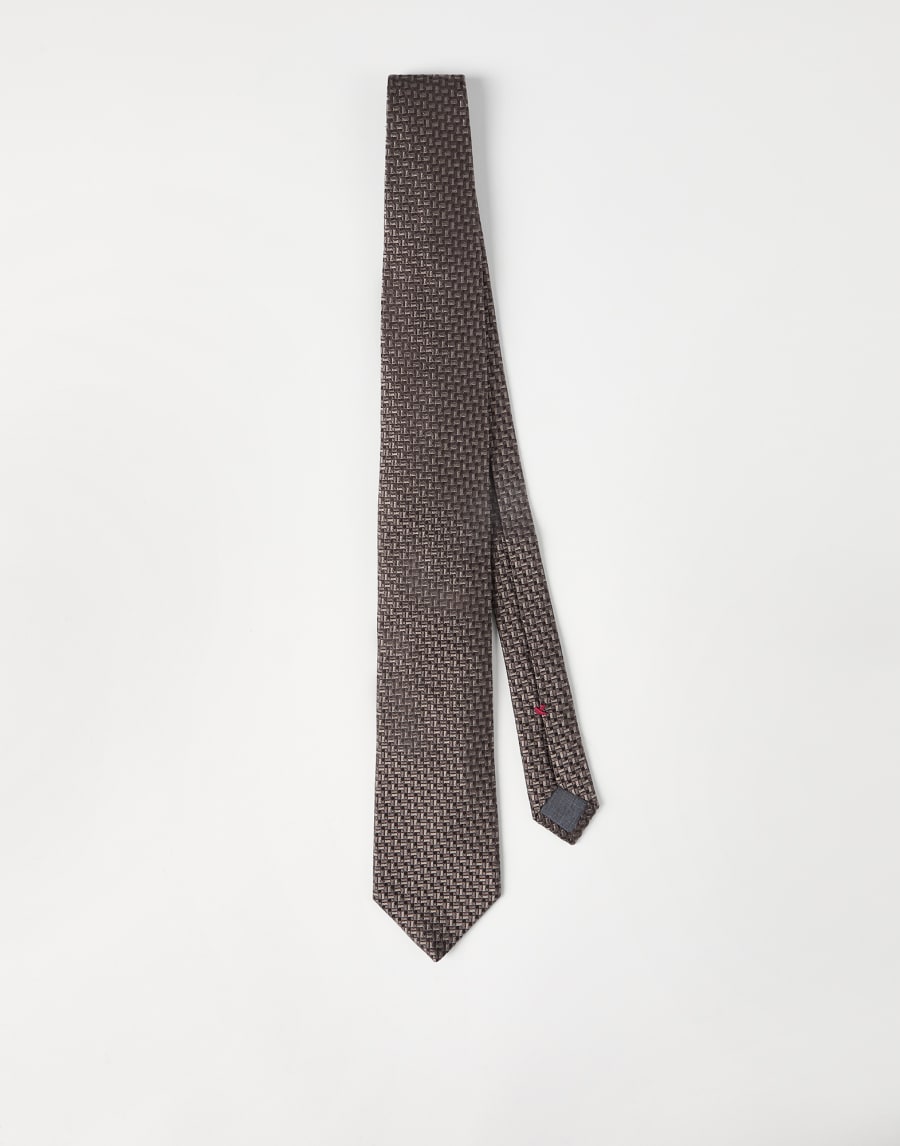 Silk necktie Hazelnut Man - Brunello Cucinelli