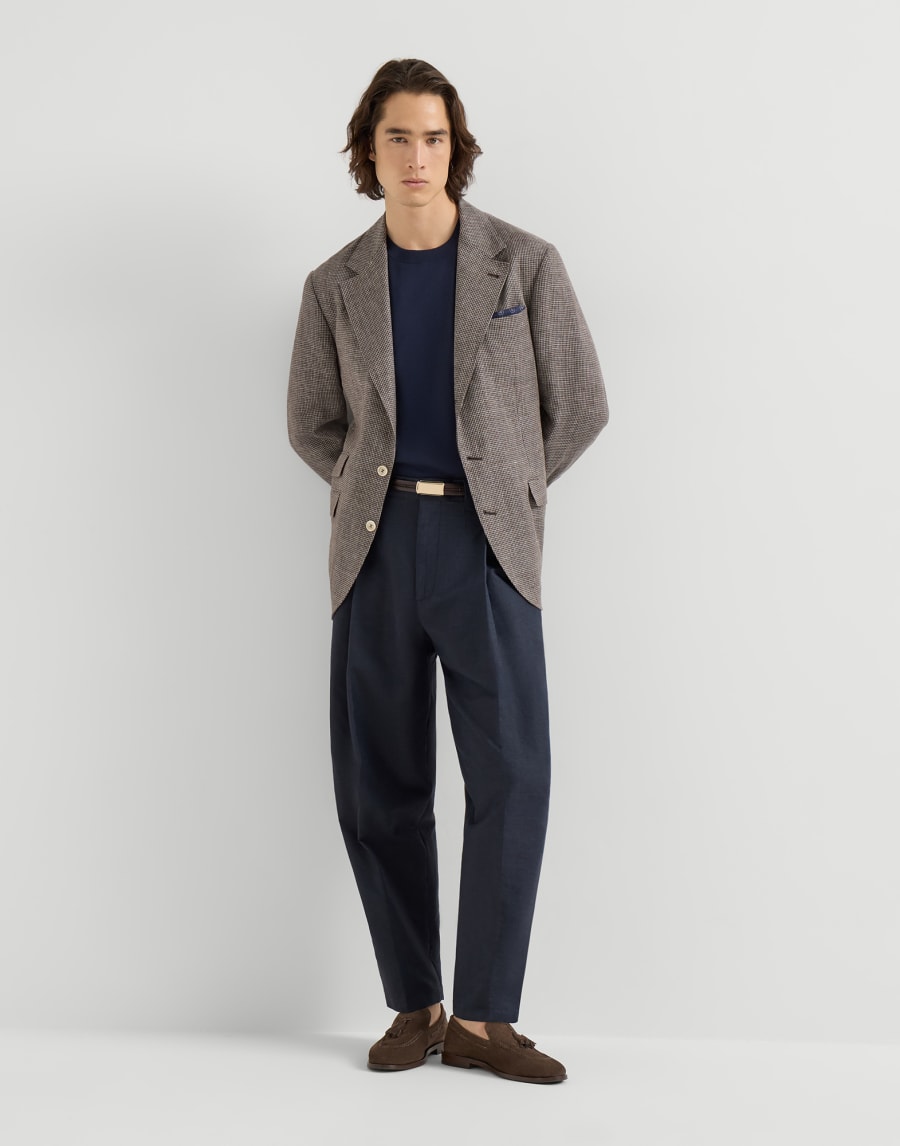 Maglia in cotone Blu Navy Uomo - Brunello Cucinelli