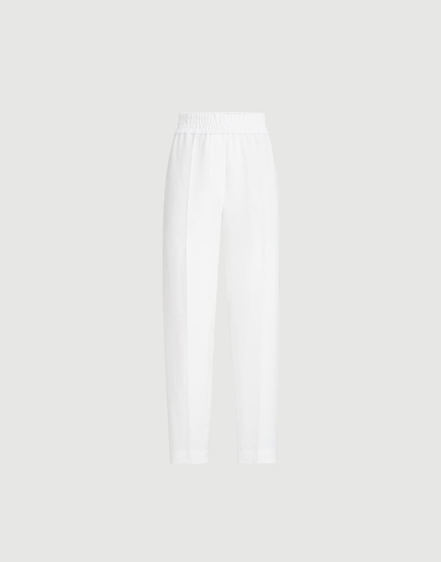 Pantalone Baggy Bianco Donna - Brunello Cucinelli