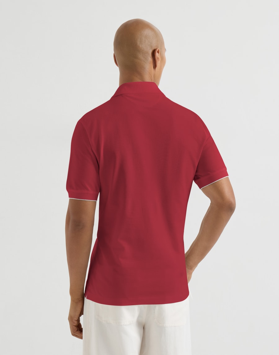 Piqué polo shirt Cherry Man - Brunello Cucinelli