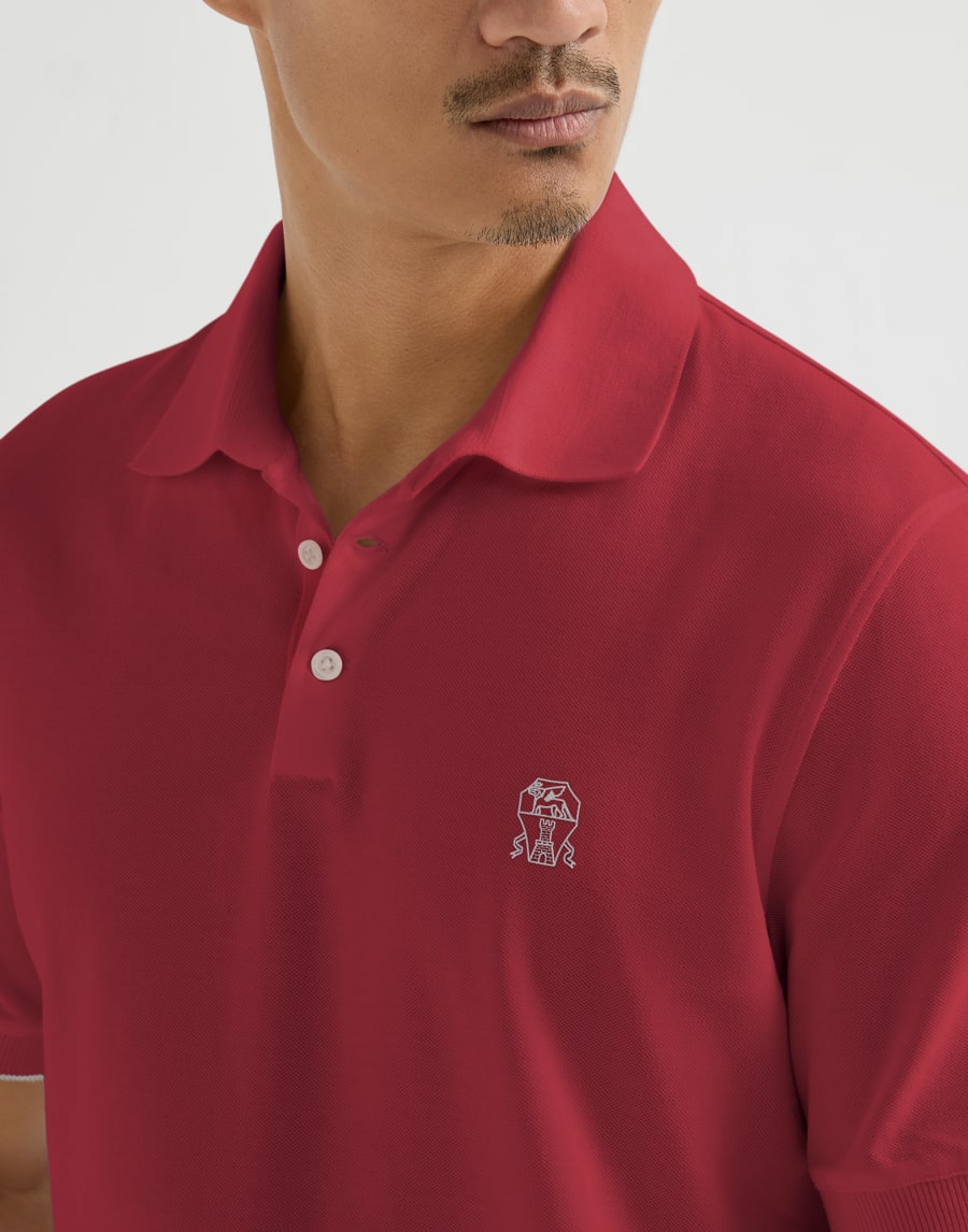 Piqué polo shirt Cherry Man - Brunello Cucinelli