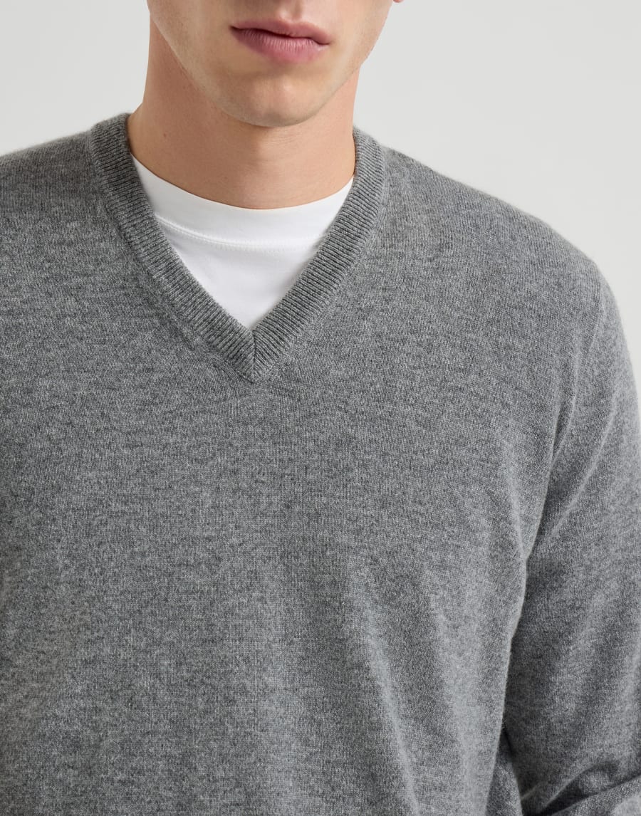 Cashmere sweater Dark Grey Man - Brunello Cucinelli