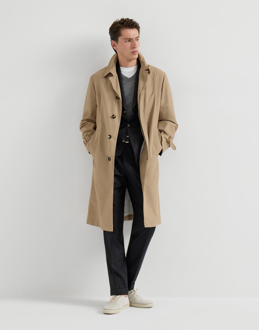 Cashmere and silk lightweight sweater Dark Grey Man - Brunello Cucinelli