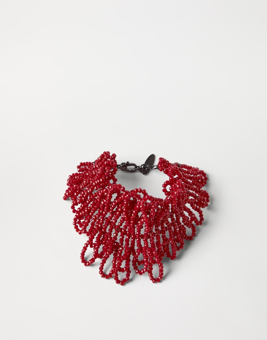 Sculptured leaf bracelet Red Woman - Brunello Cucinelli