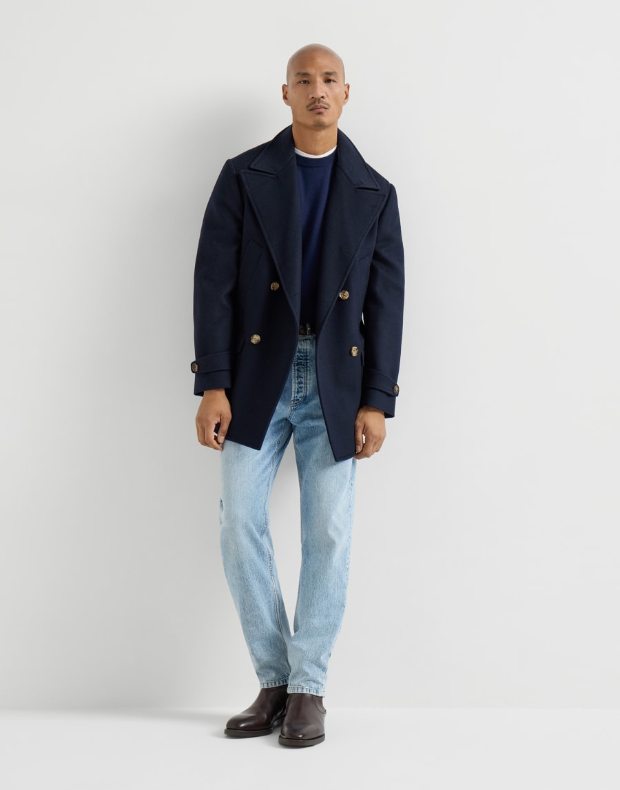 Cashmere and vicuña sweater Blue Man - Brunello Cucinelli
