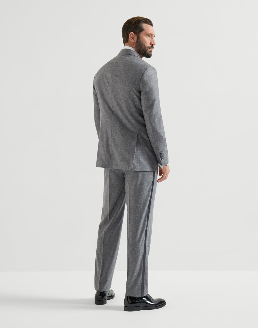 Smoking con rever a lancia Grigio Uomo - Brunello Cucinelli