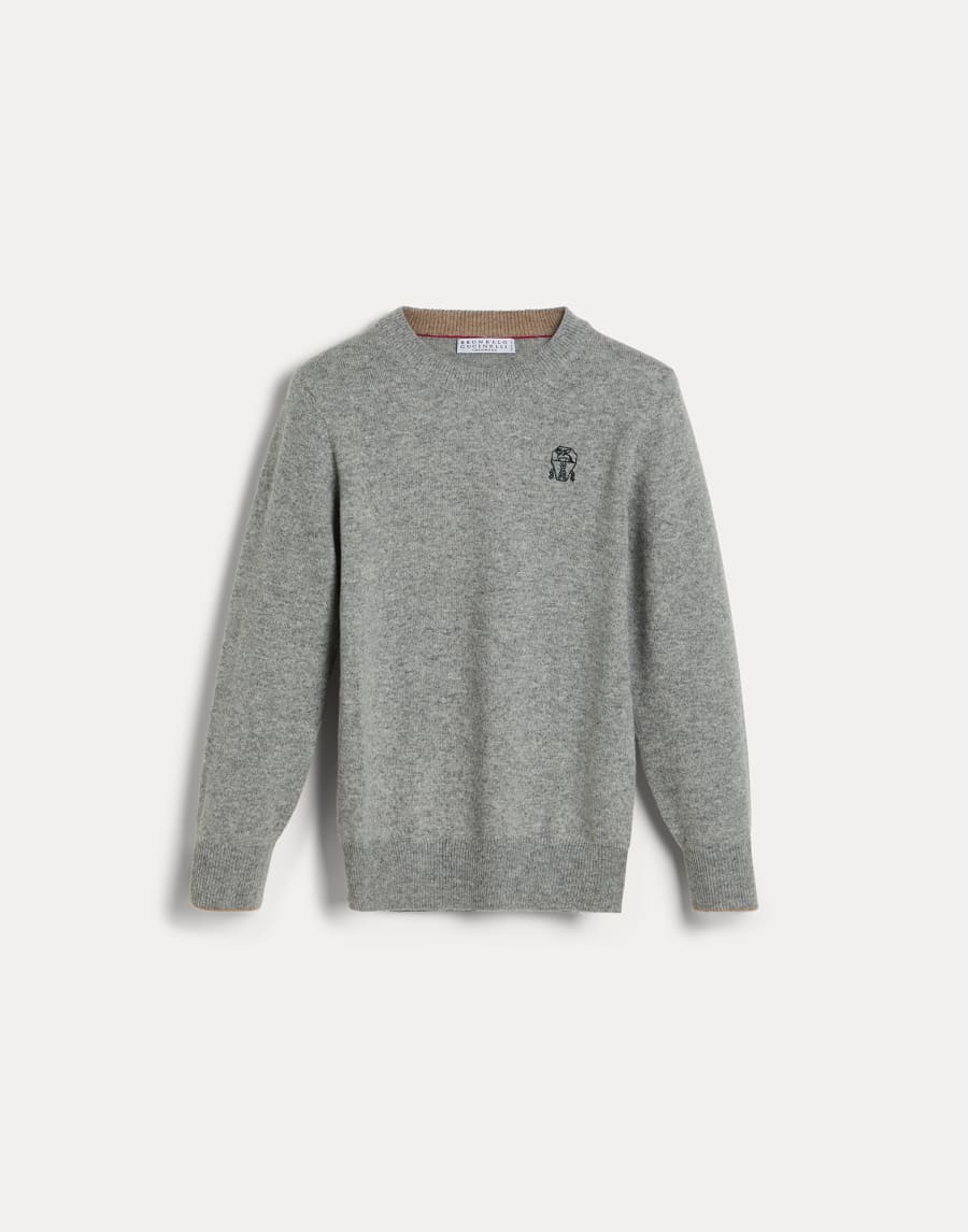 Cashmere sweater Dark Grey Boys - Brunello Cucinelli