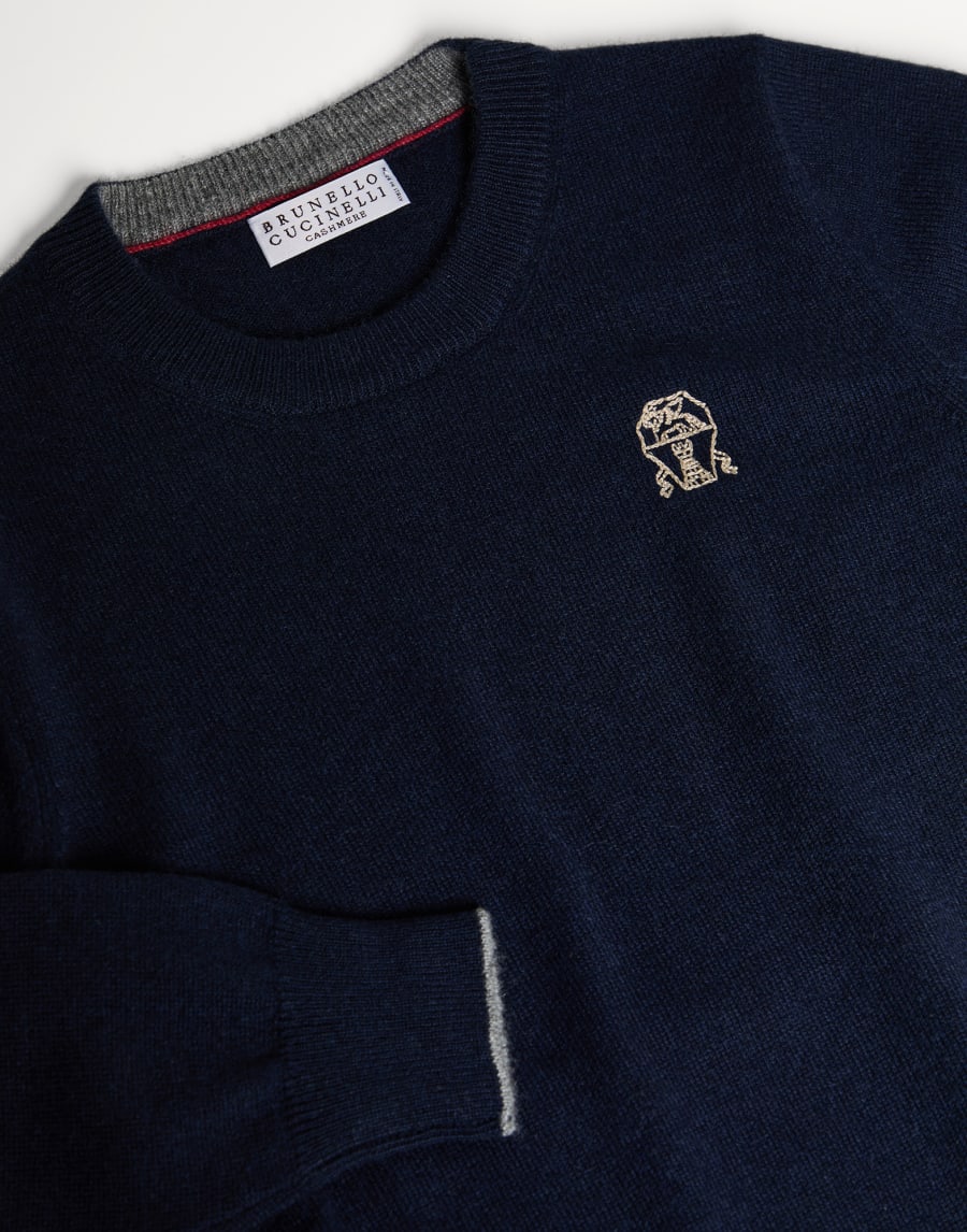 Cashmere sweater Navy Blue Boys - Brunello Cucinelli