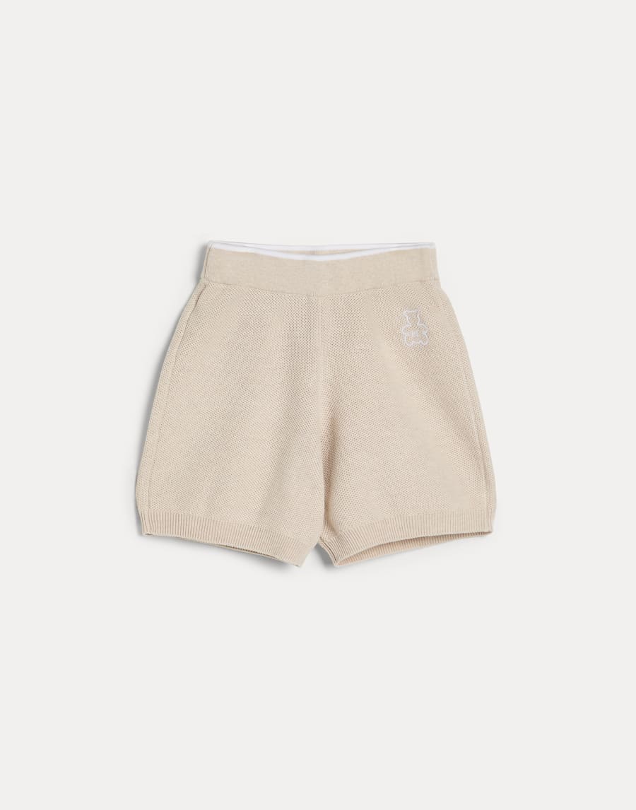 Baby Bernie shorts Sand Baby - Brunello Cucinelli
