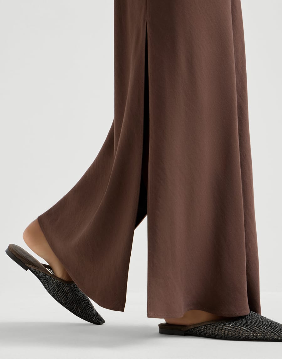 Schräg geschnittener Rock Kakao Damen - Brunello Cucinelli