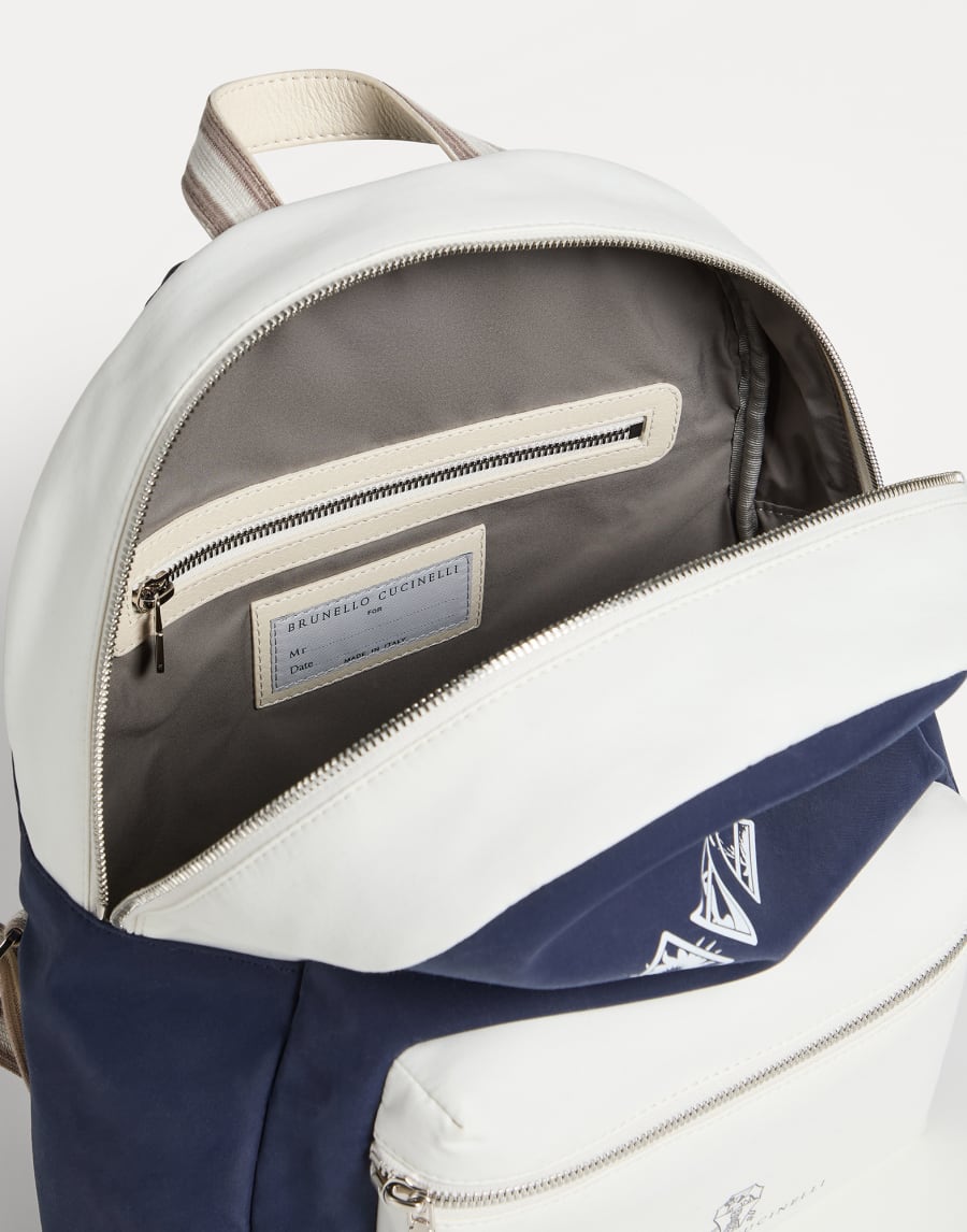 プリント入り バックパック ブルー ボーイズ - Brunello Cucinelli