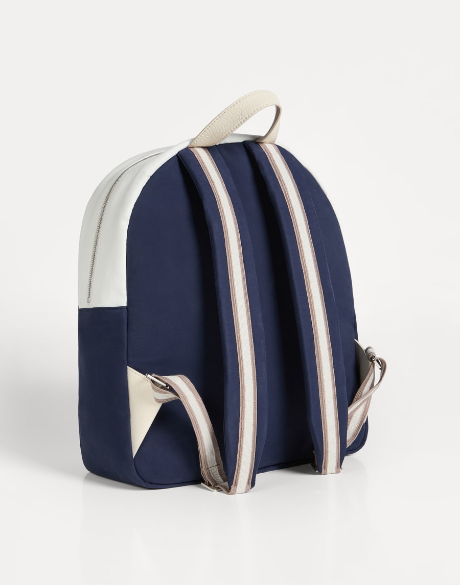 プリント入り バックパック ブルー ボーイズ - Brunello Cucinelli