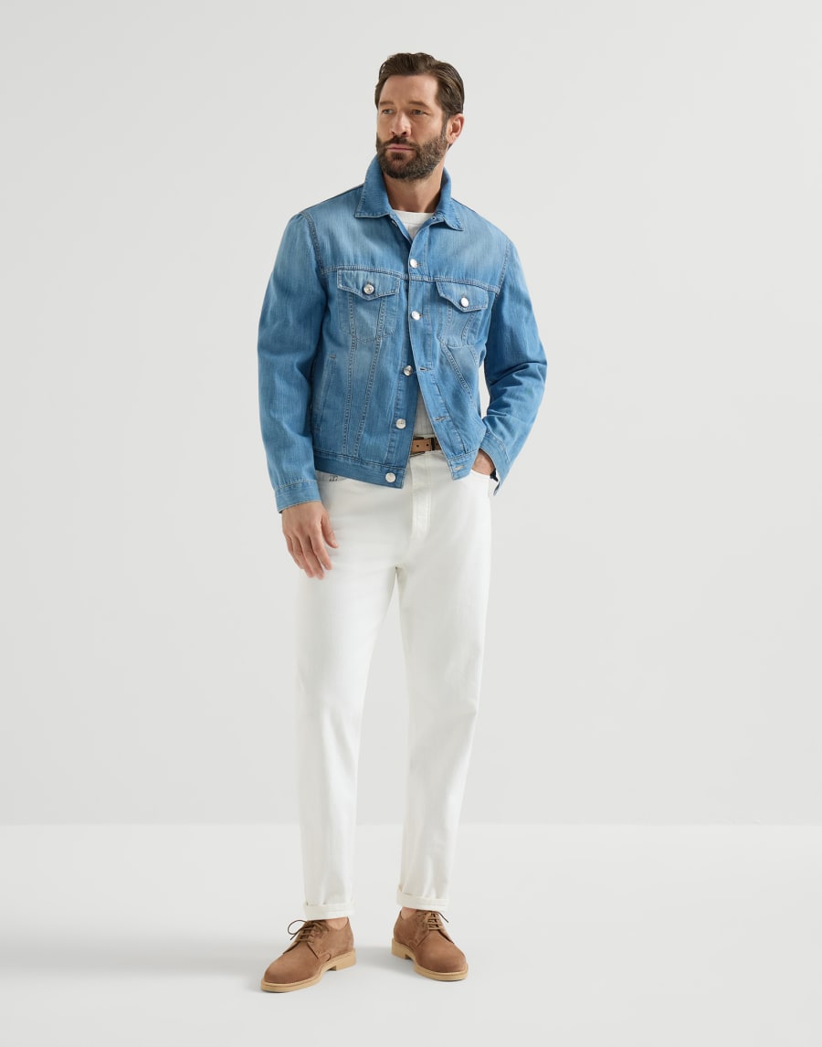 Derby de piel de becerro Avellana Hombre - Brunello Cucinelli