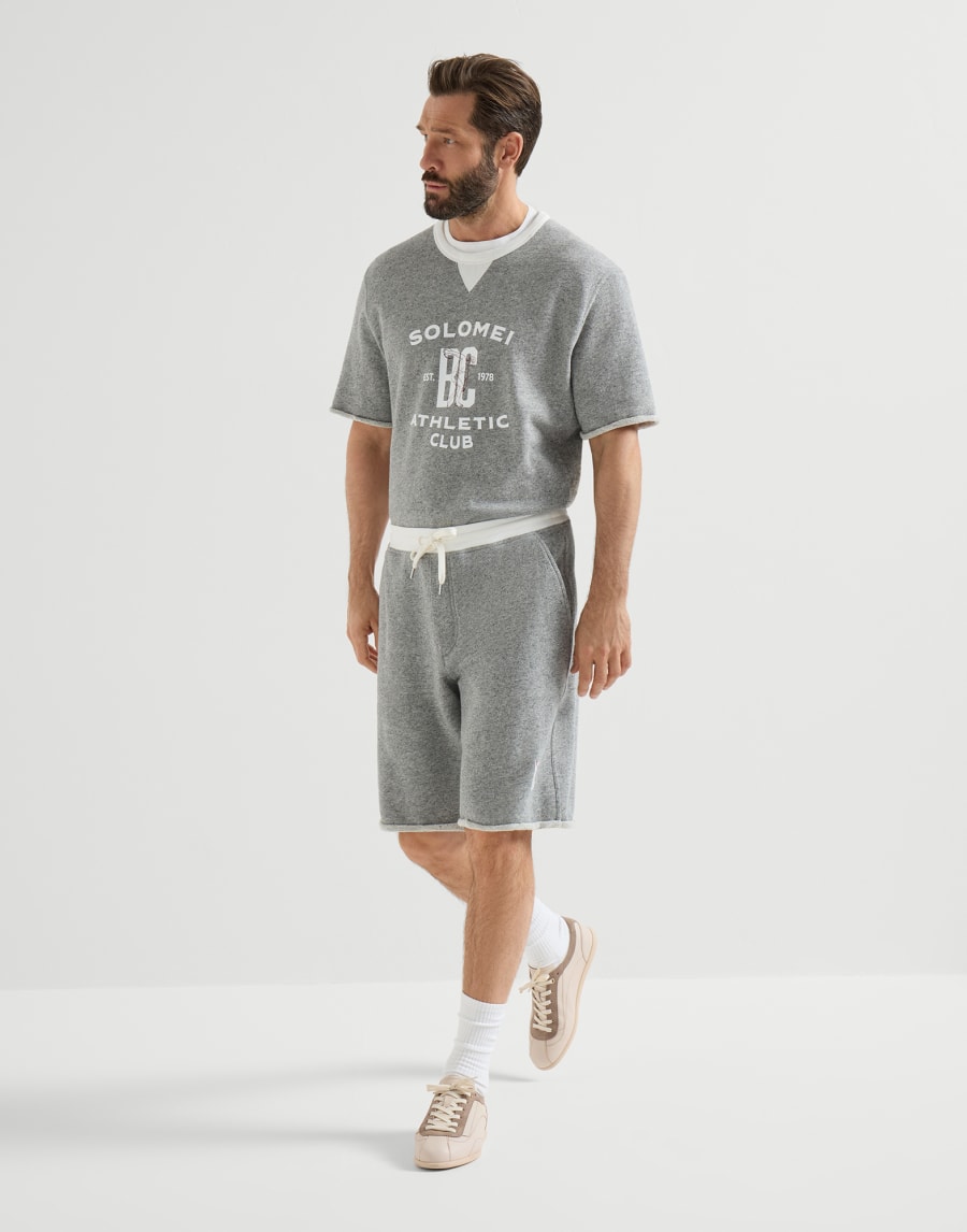 Deportivas de piel de becerro y ante Mantequilla Hombre - Brunello Cucinelli