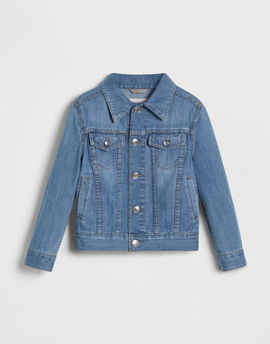 デニム 4ポケットブルゾン ミディアムデニム ボーイズ - Brunello Cucinelli