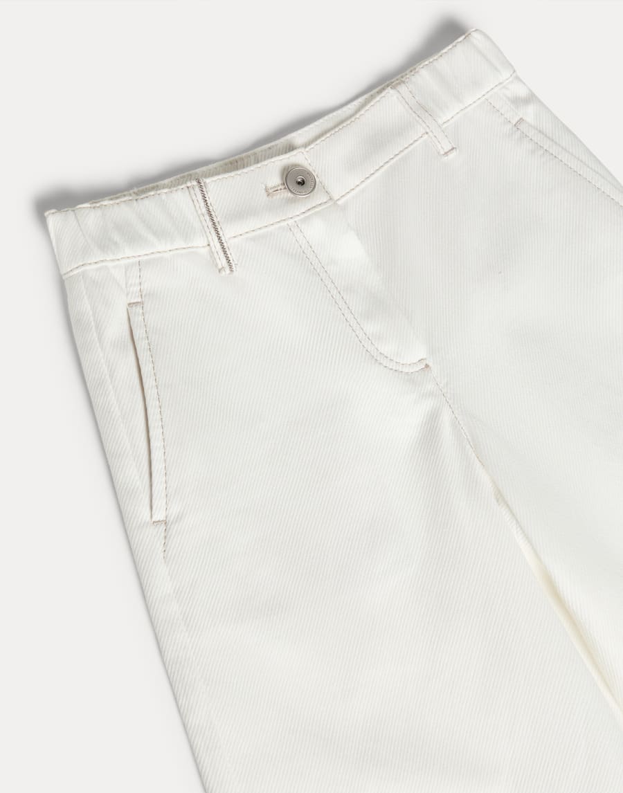 Square trousers with monili White Girls - Brunello Cucinelli