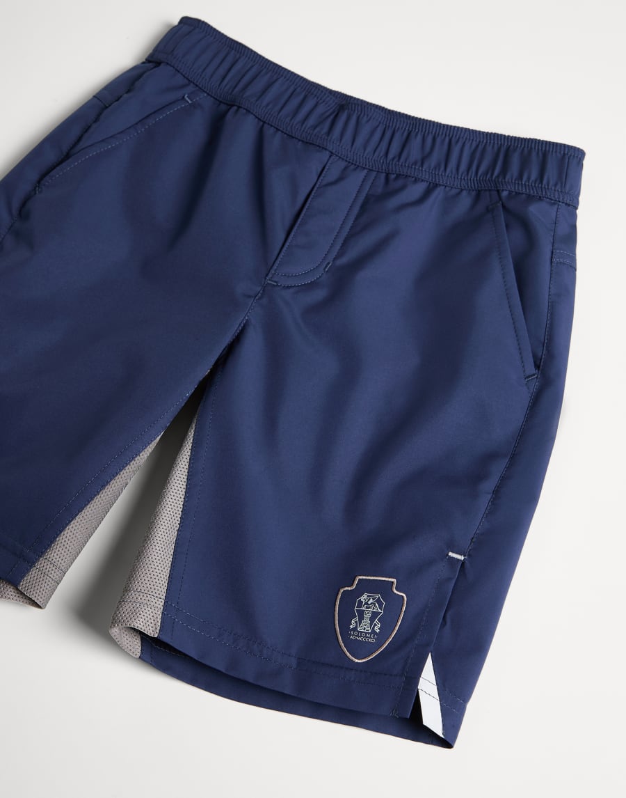 Nylon Bermuda shorts Blue Boys - Brunello Cucinelli