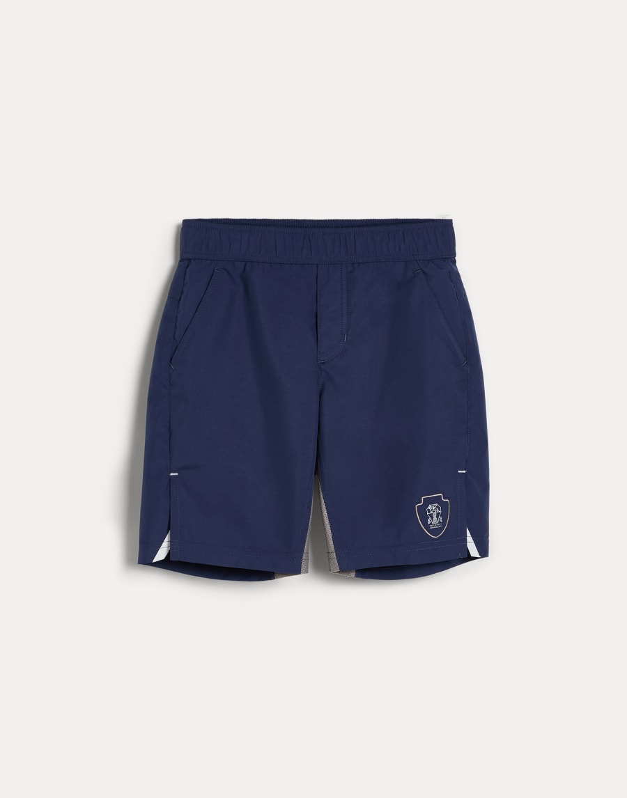 Nylon Bermuda shorts Blue Boys - Brunello Cucinelli