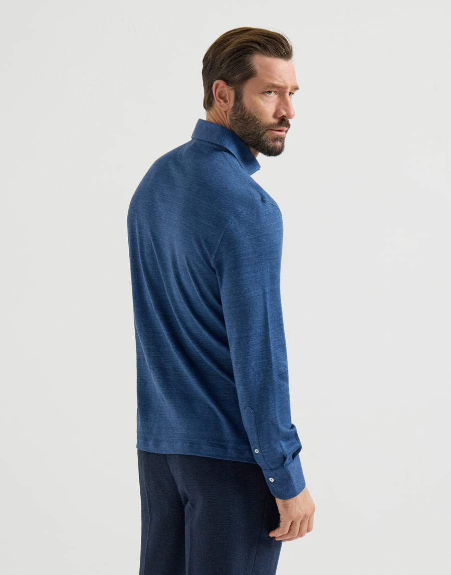 Polo de jersey Denim Hombre - Brunello Cucinelli