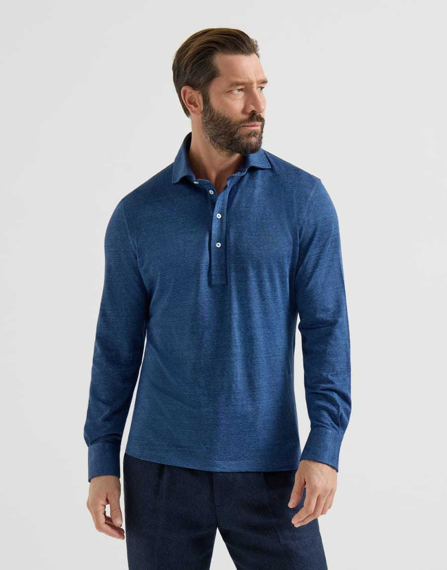Polo de jersey Denim Hombre - Brunello Cucinelli