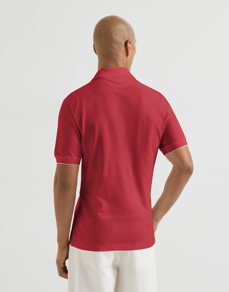 Piqué polo shirt Cherry Man - Brunello Cucinelli