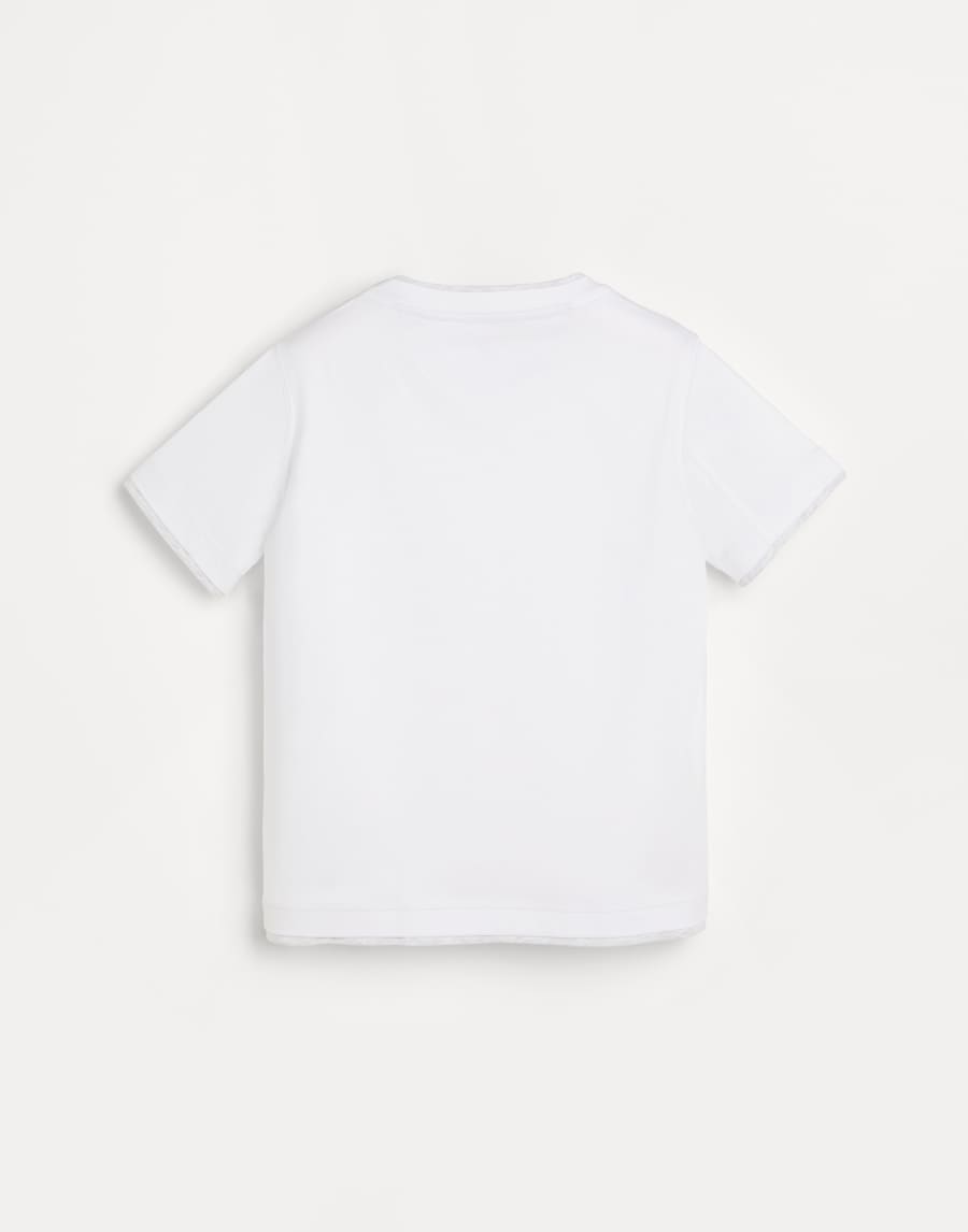 T-shirt with faux-layering White Boys - Brunello Cucinelli