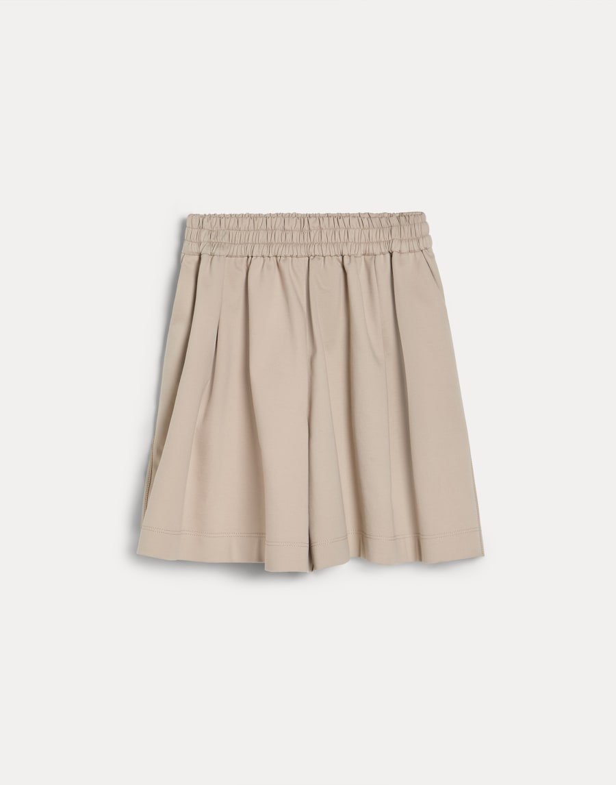 Couture interlock Bermuda shorts Beige Girls - Brunello Cucinelli