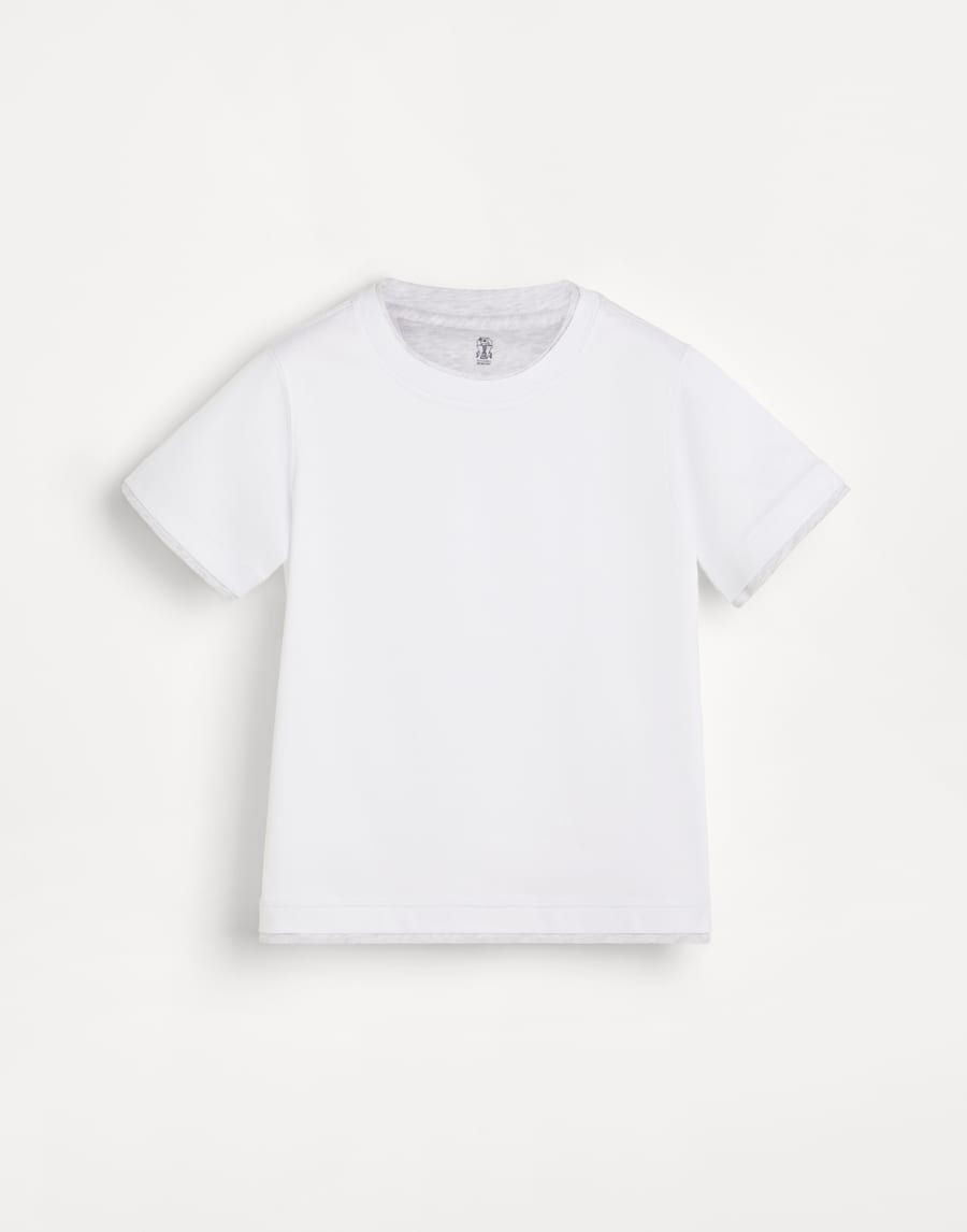 T-shirt with faux-layering White Boys - Brunello Cucinelli