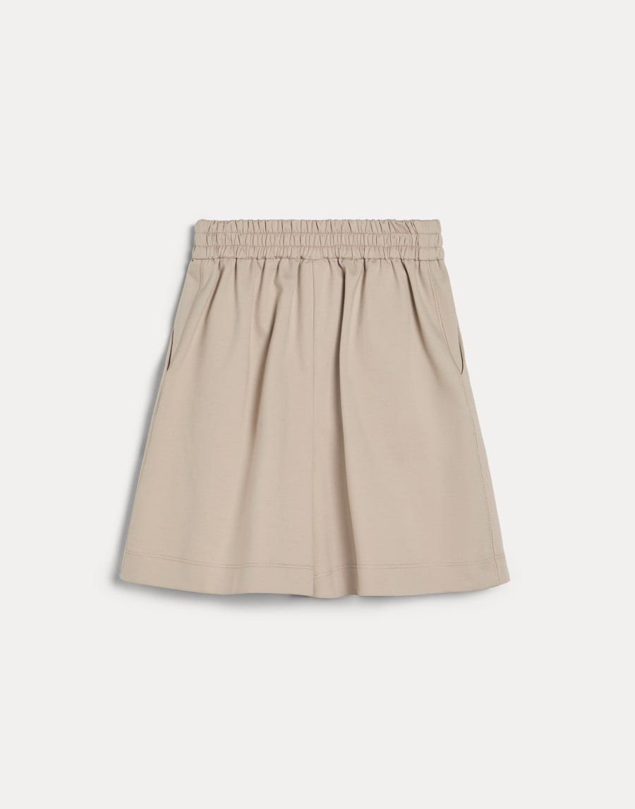 Couture interlock Bermuda shorts Beige Girls - Brunello Cucinelli