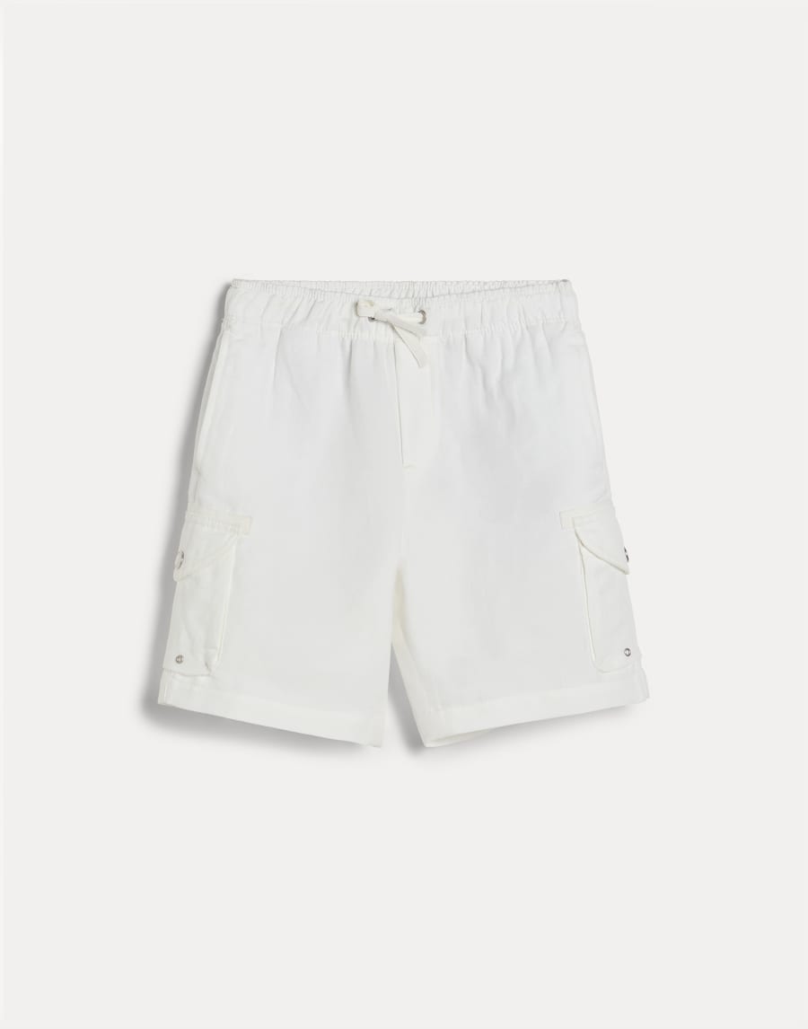 Bermuda shorts with drawstring and cargo pockets Snow Boys - Brunello Cucinelli