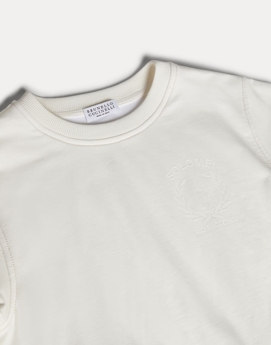 印花卫衣 白色 女童 - Brunello Cucinelli