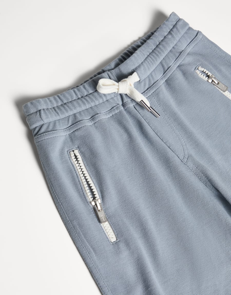 Bermuda shorts with drawstring Slate Boys - Brunello Cucinelli