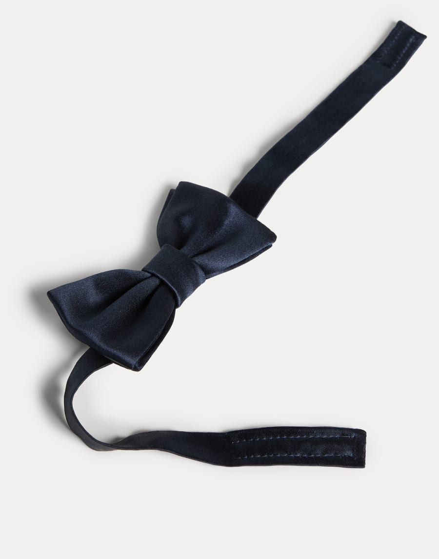 サテン ボウタイ ネイビーブルー ボーイズ - Brunello Cucinelli