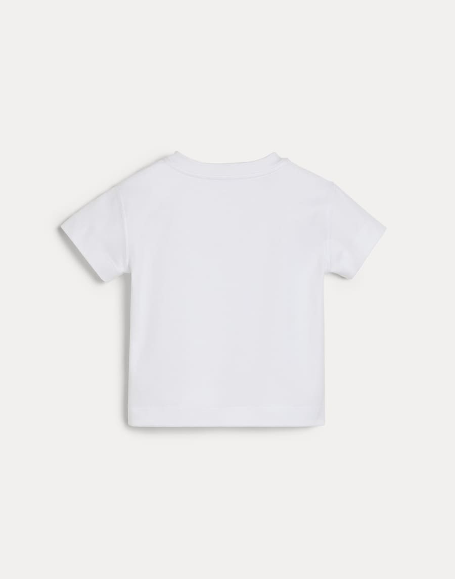 T-shirt Baby Bernie en jersey de coton Blanc Bébé - Brunello Cucinelli