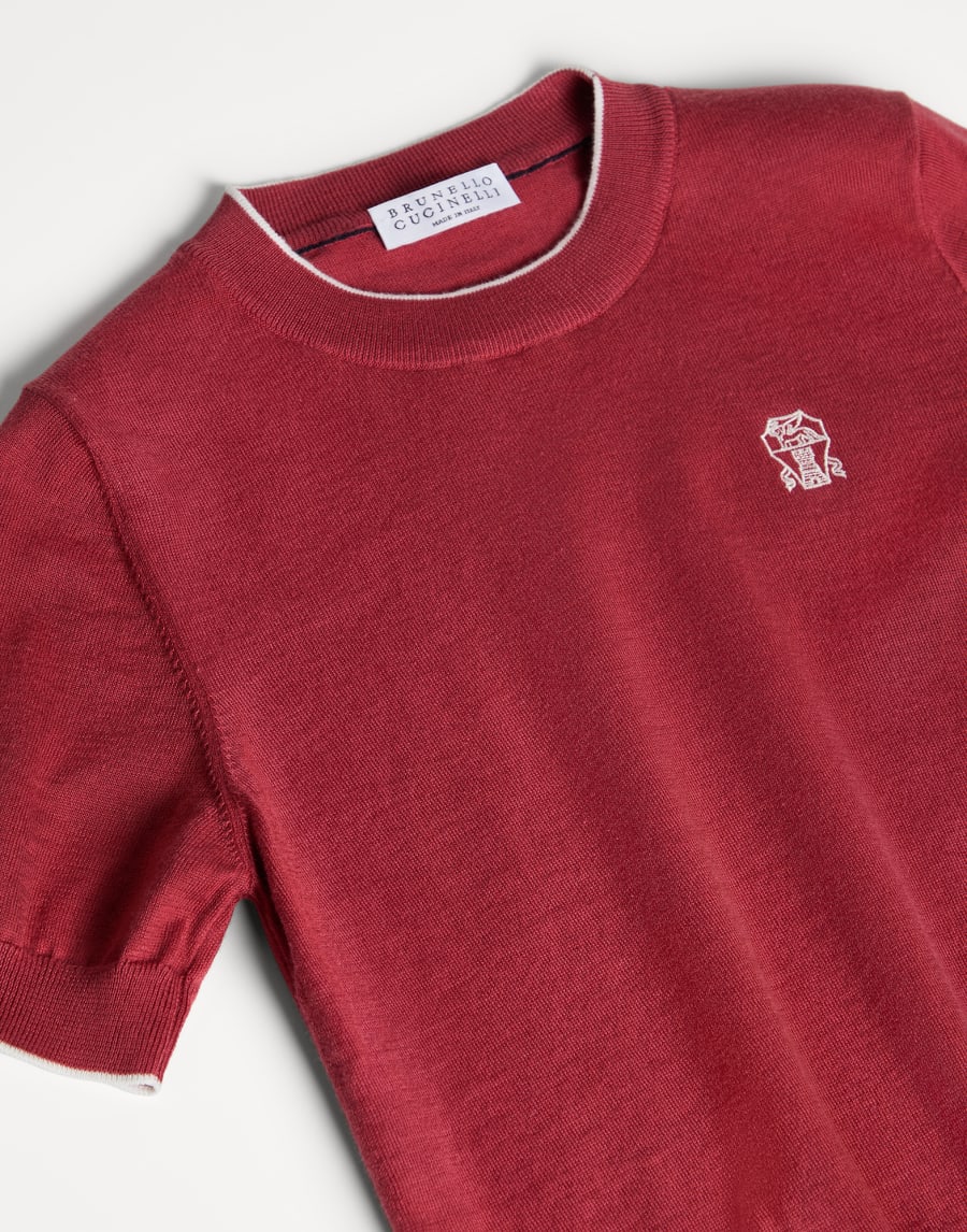 Camiseta de punto ligero Rojo Niño - Brunello Cucinelli