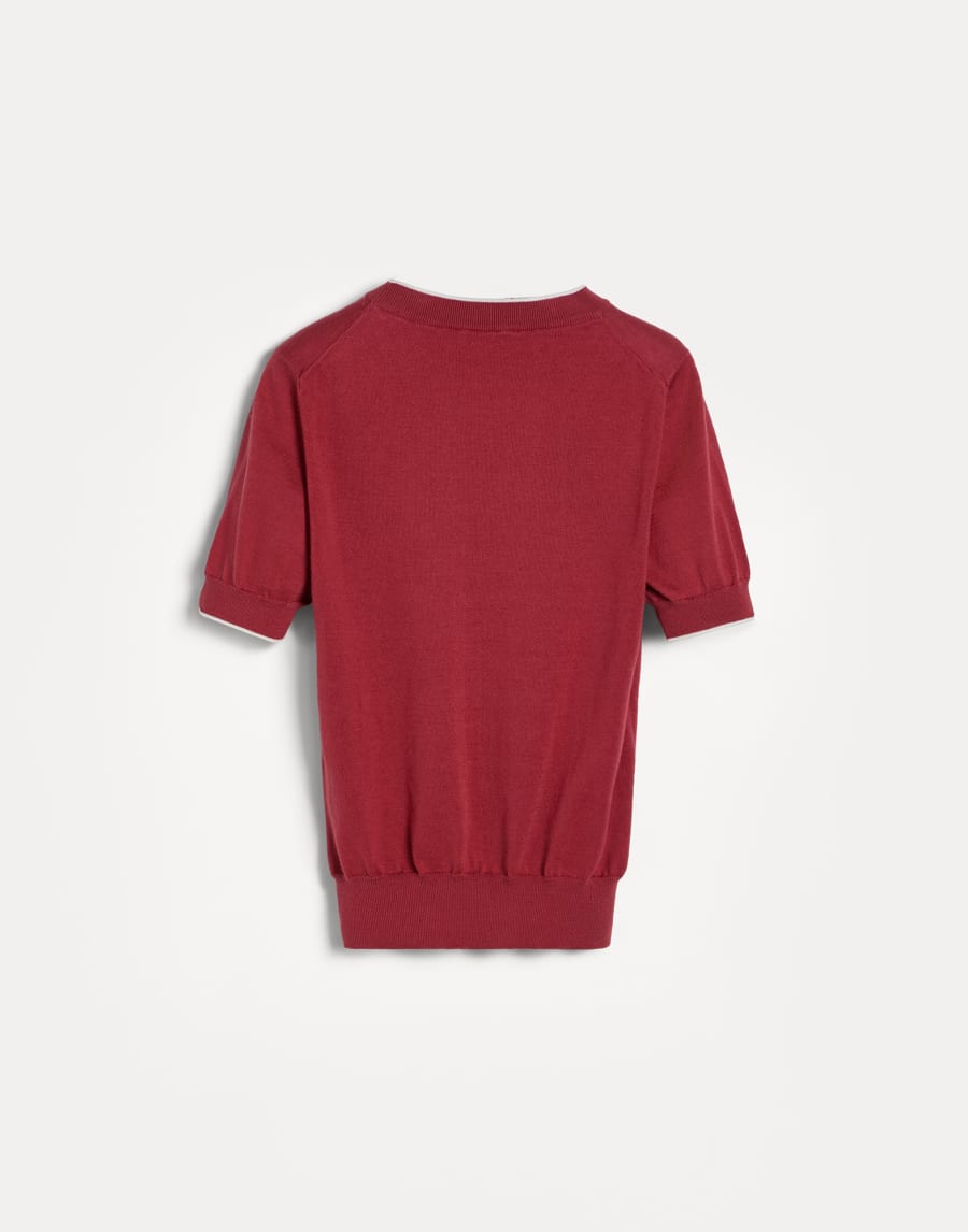 Camiseta de punto ligero Rojo Niño - Brunello Cucinelli