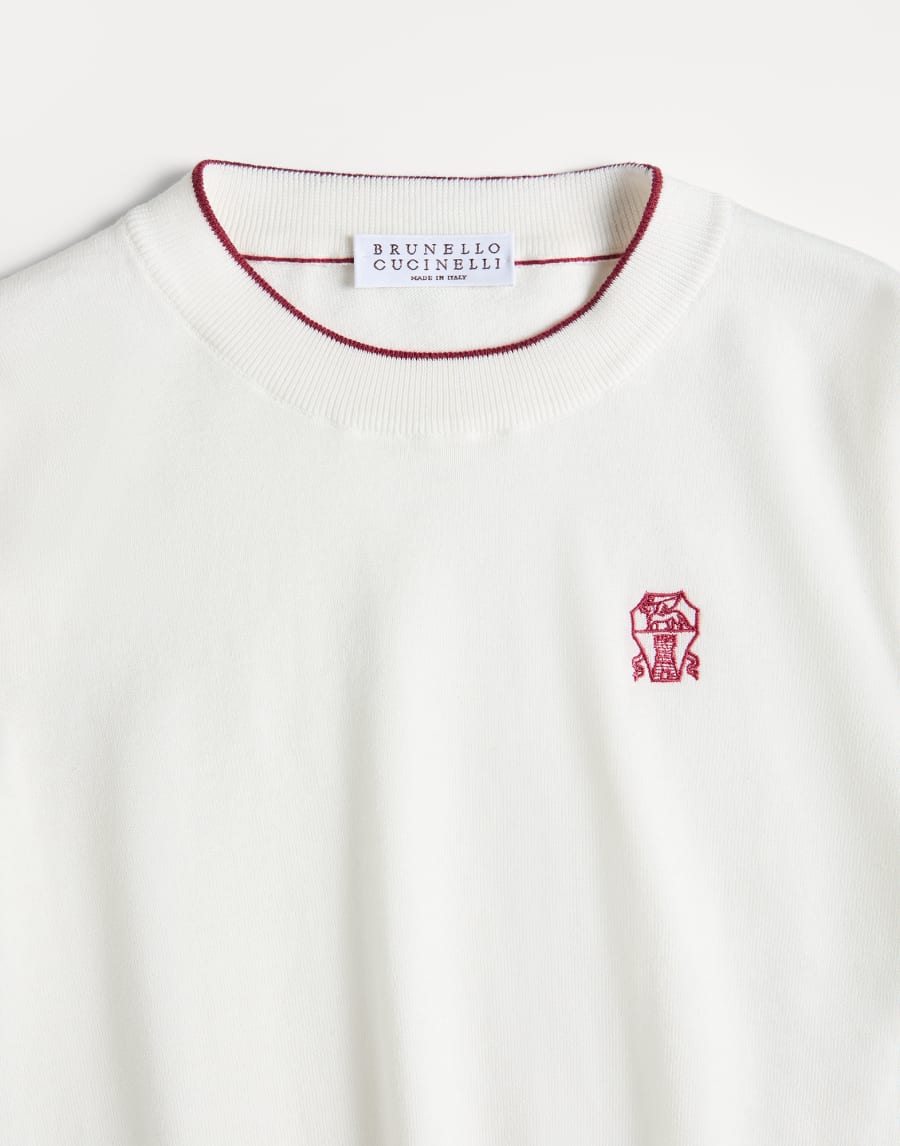 Lightweight knit T-shirt White Boys - Brunello Cucinelli