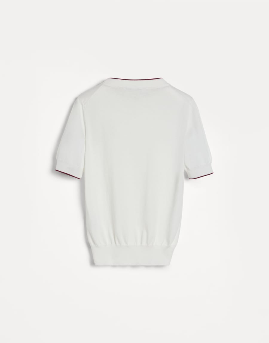 Lightweight knit T-shirt White Boys - Brunello Cucinelli