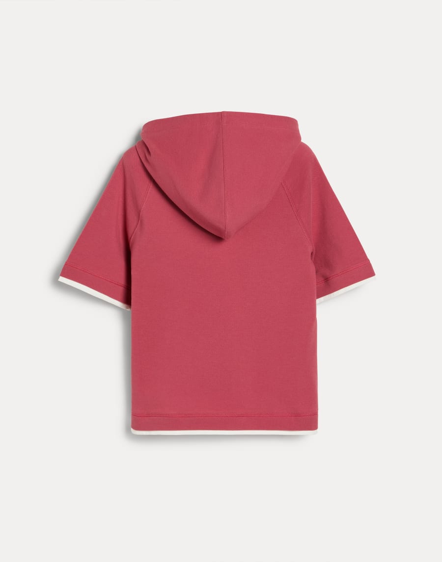 Sweatshirt with hood and graphic Red Boys - Brunello Cucinelli