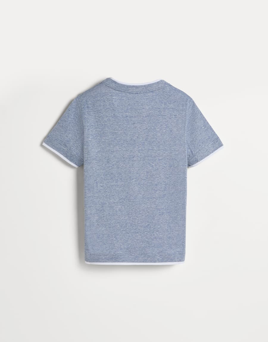 Camiseta de jersey Azul Claro Niño - Brunello Cucinelli