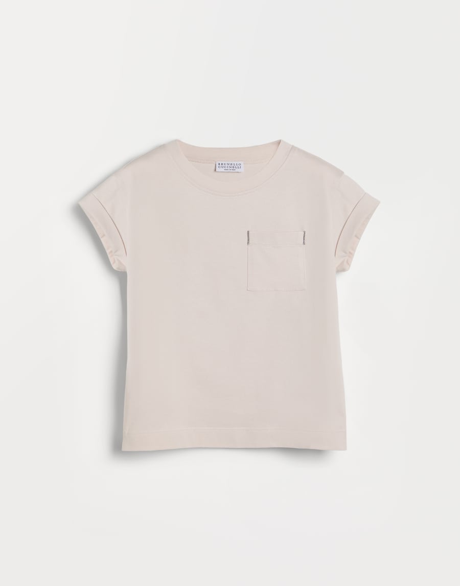汗布T恤 灰玫瑰色 女童 - Brunello Cucinelli