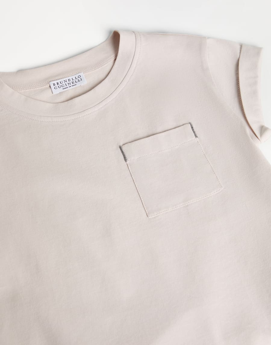 汗布T恤 灰玫瑰色 女童 - Brunello Cucinelli