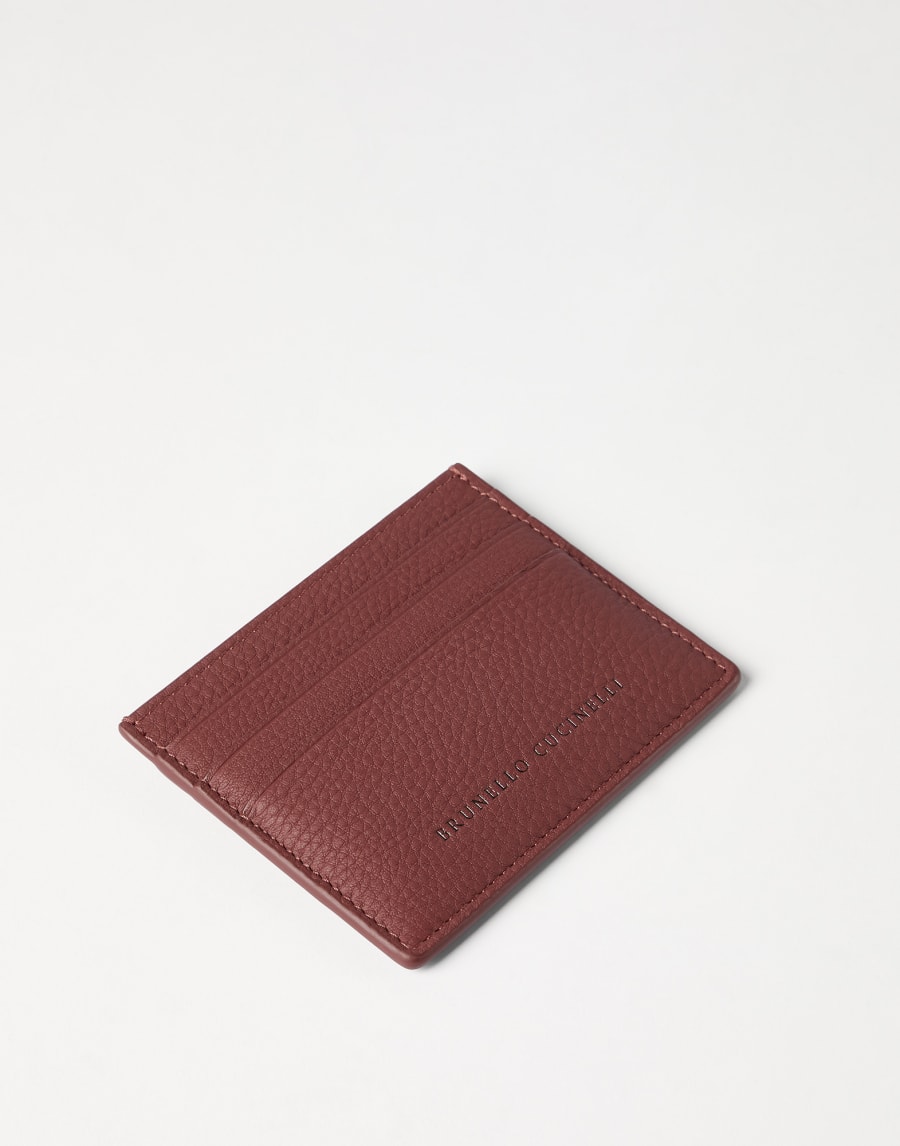 Calfskin card case Firebrick Woman - Brunello Cucinelli
