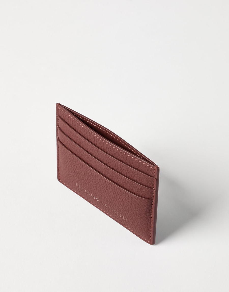 Calfskin card case Firebrick Woman - Brunello Cucinelli